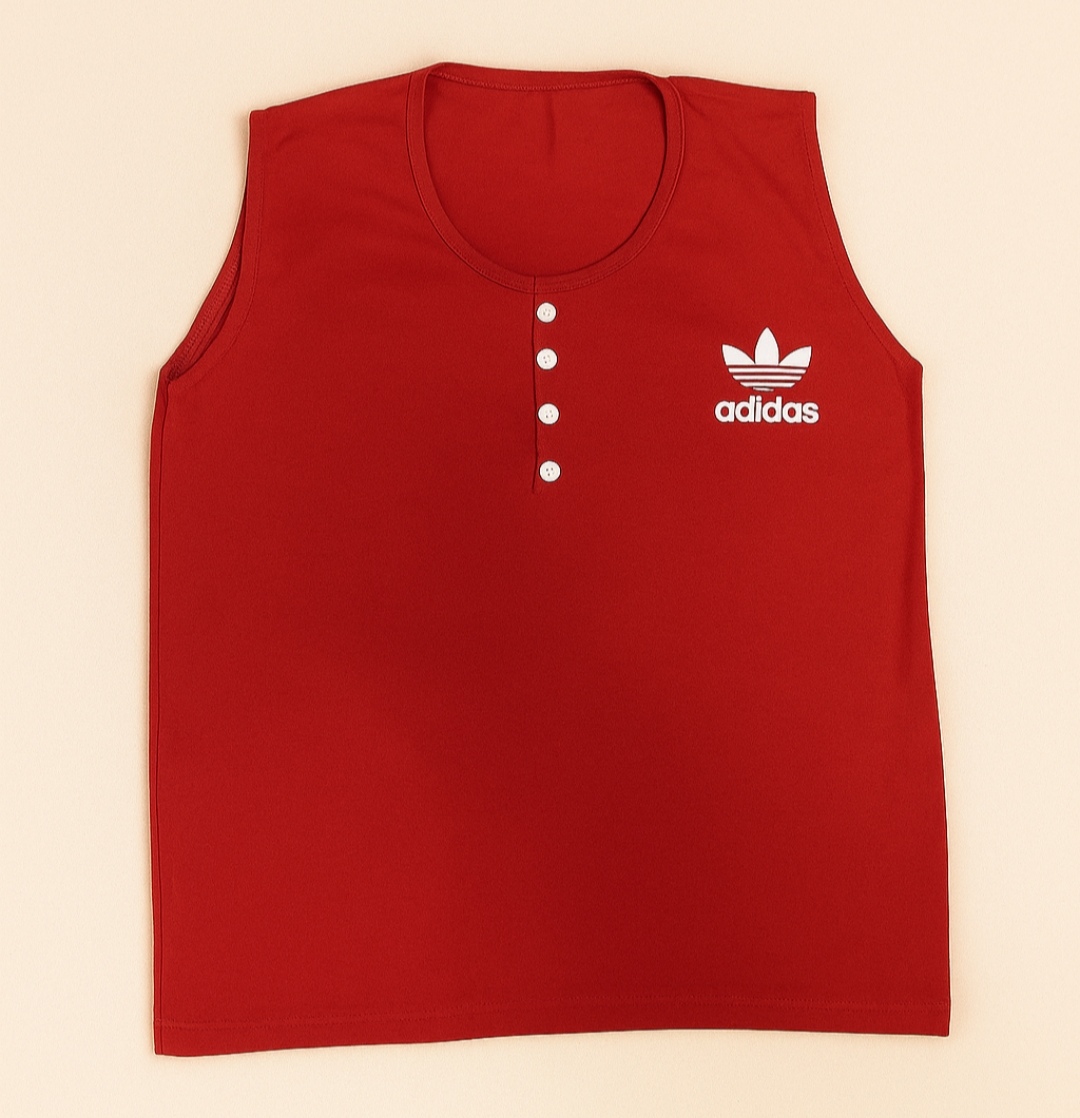 تاپ زنانه و دخترانه ساده قرمز رنگ نخی