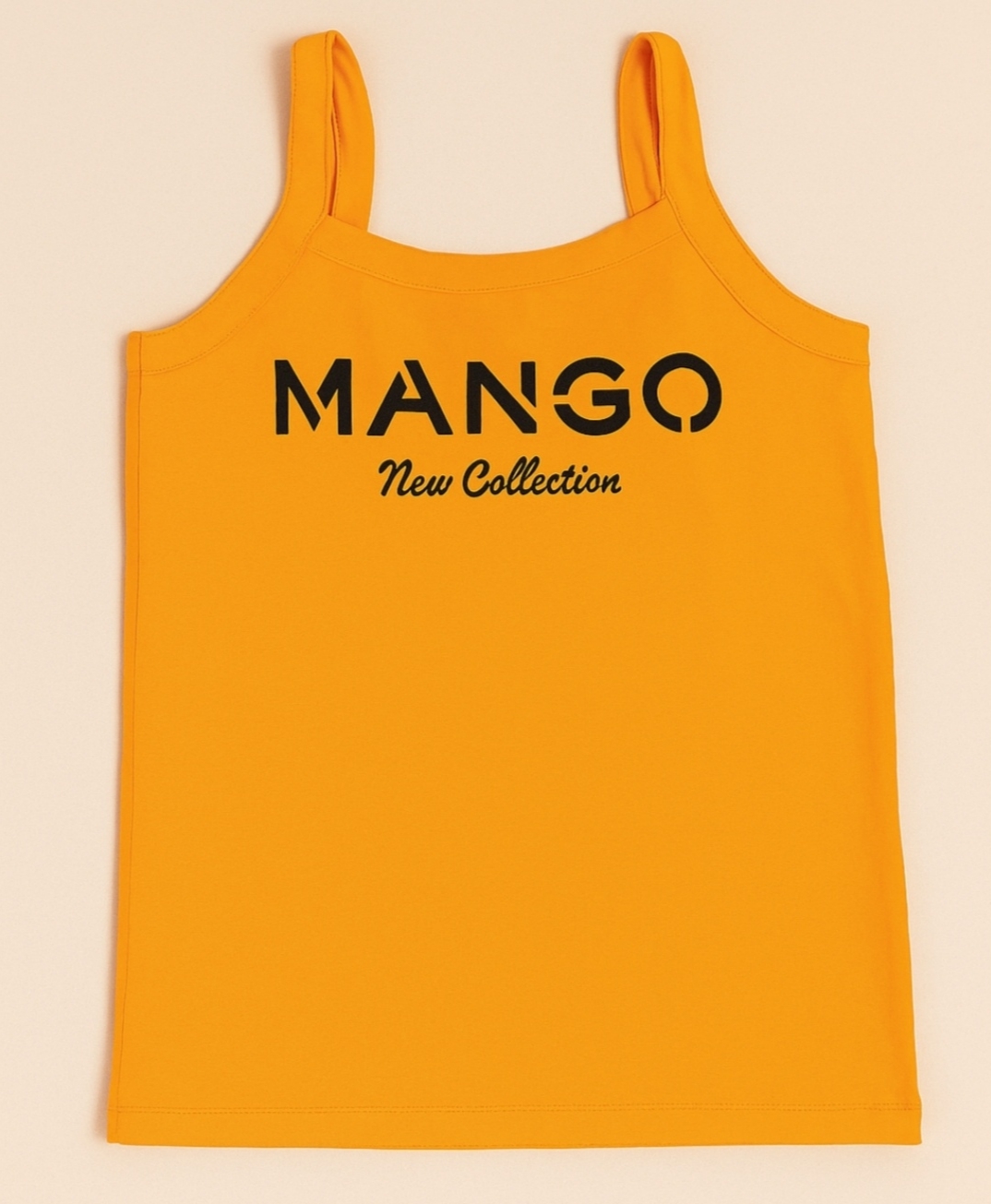 تاپ زنونه و دخترونه نارنجی رنگ نخی