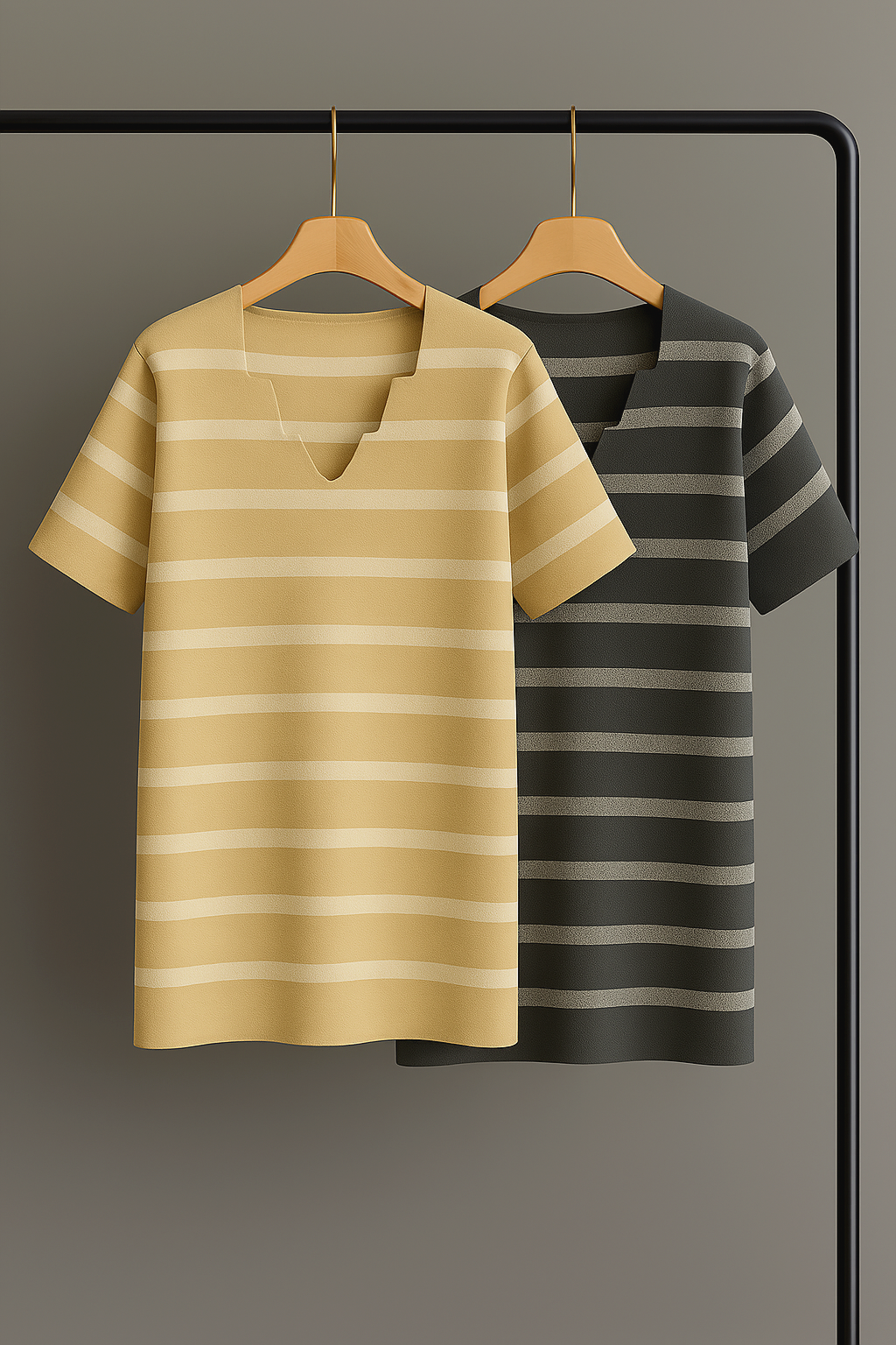 تیشرت بافت راه راه شیک زنانه